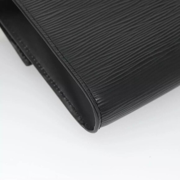 LOUIS VUITTON Epi Pochette Arche Shoulder Bag Black Noir M52572 LV Auth KD014 - Picture 3 of 16